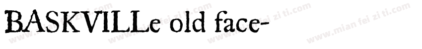 BASKVILLe old face字体转换